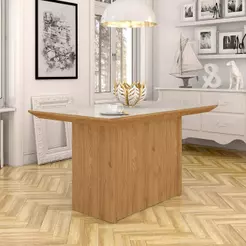 Mesa De Jantar 1,20m Retangular Viena Cinamomo/off White - M.a