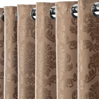 Cortina Jacquard 2,00m x 1,35m Sala Quarto Cozinha Semi Blackout Curtina Premium