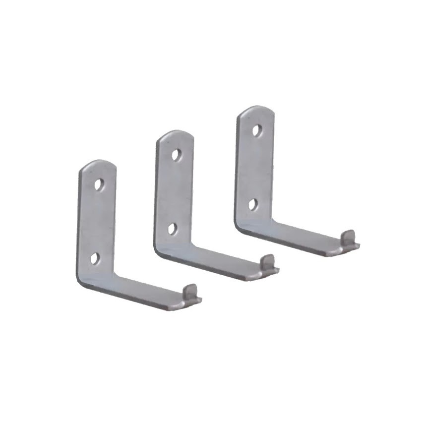 Kit 3 Suporte Para Extintor de Incêndio Chapa L 2 Furo 6x5cm