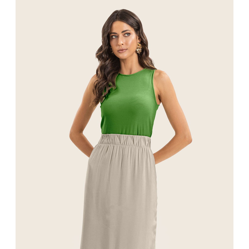 Regata Feminina em Poly Gorgurinho Endless Verde em Oferta na Shopee