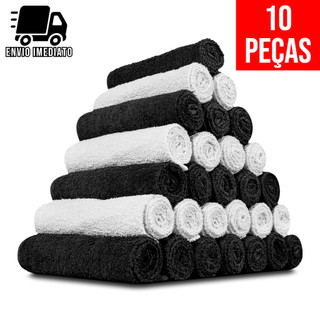 Toalha de Rosto para Salão Profissional Cabeleireiro Barbearia Alta Absorção Macia Algodão Atacado CF