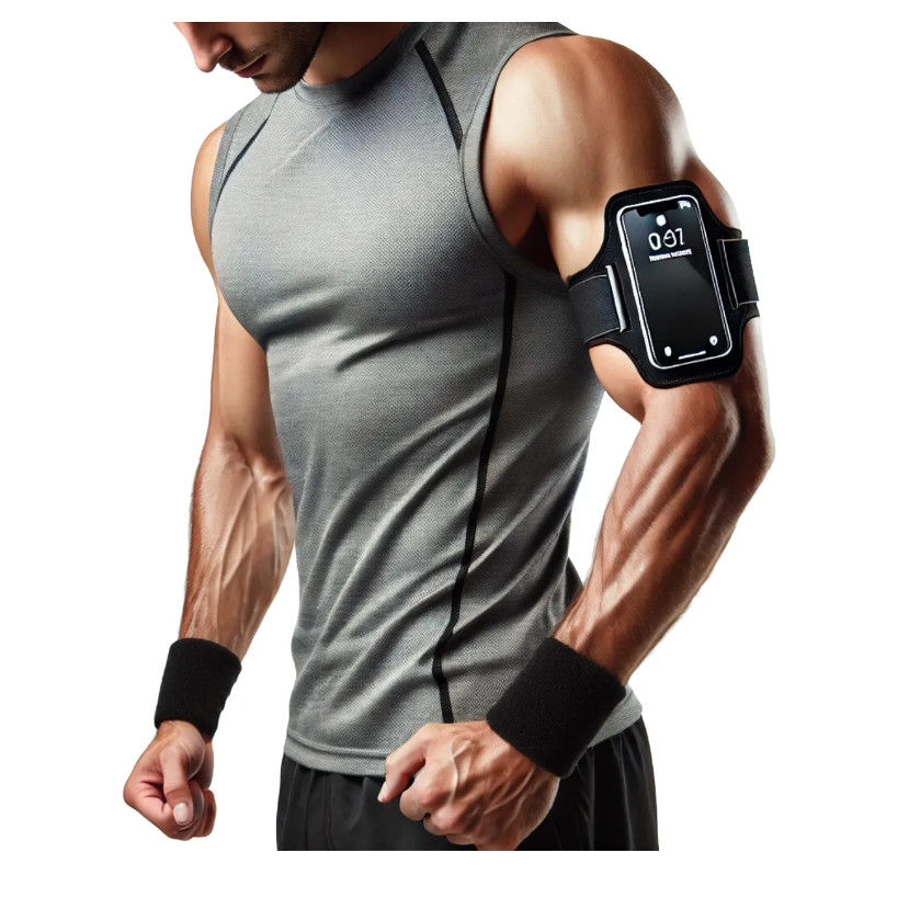 Braçadeira Suporte Celular Para Corrida Academia Caminhada Bike Porta Chave Saída Fone Ajustável Capa De Braço Esporte