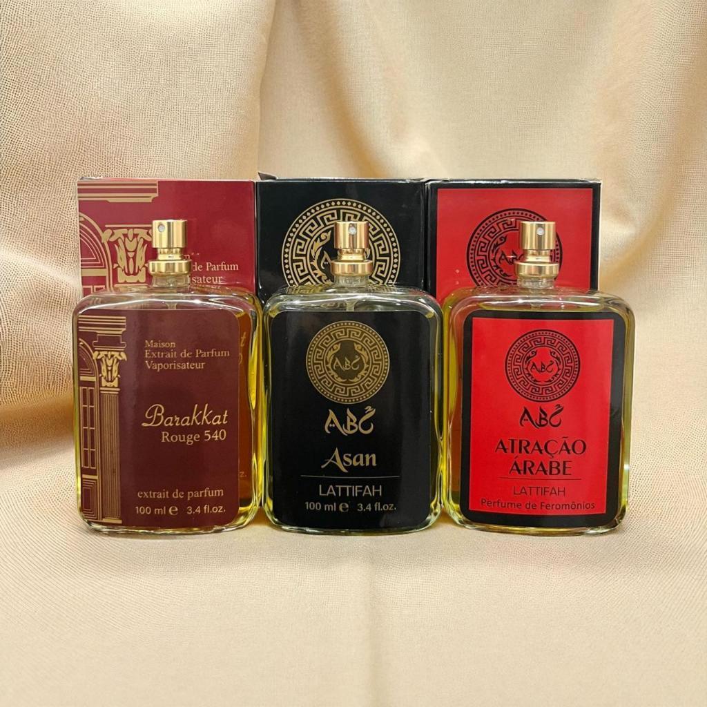 Kit 3 Perfume Árabe Masculino 100ml cada-Amadeirados Importados