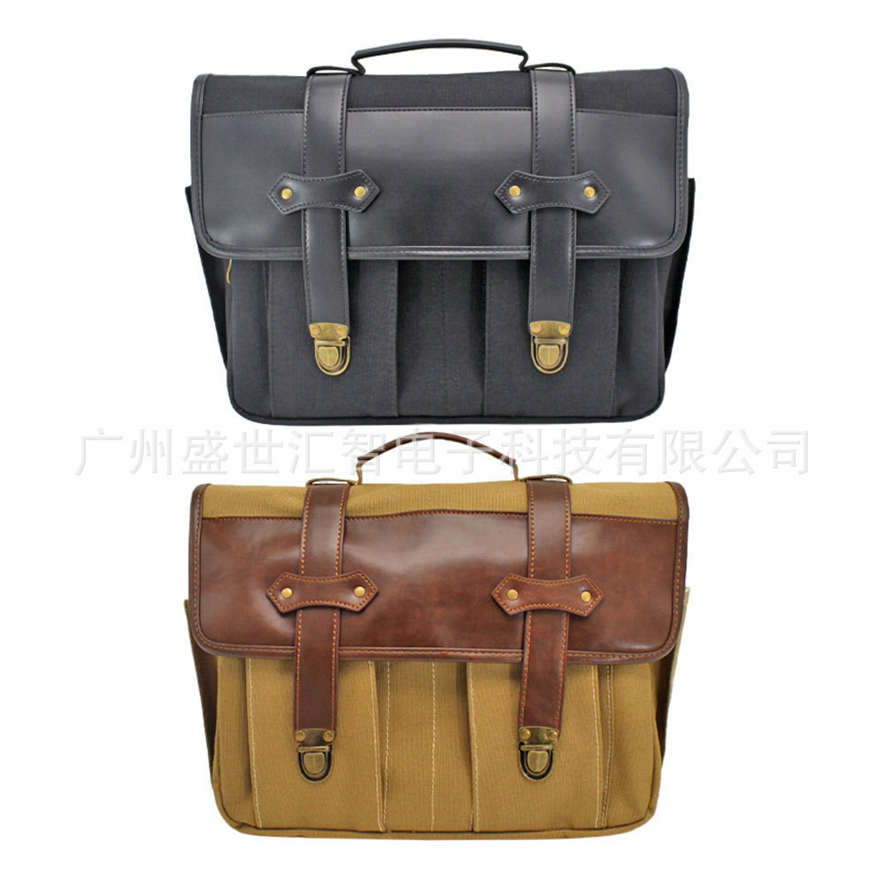 Retro saco lateral da motocicleta Universal à prova dwaterproof água saco lateral da motocicleta saco de lona piloto sel