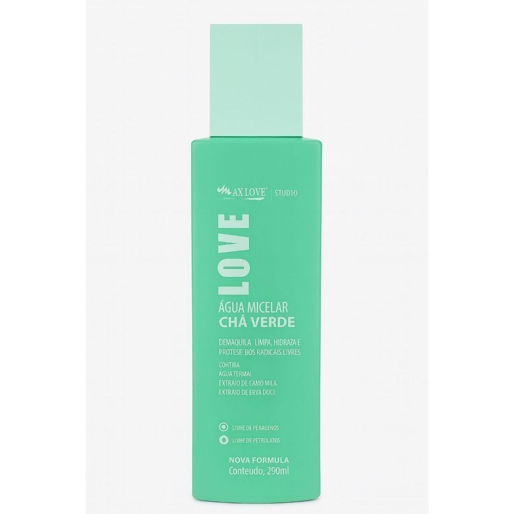 (V)Água Micelar Chá Verde MAXLOVE VEGANO