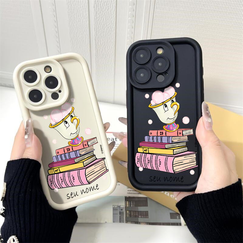 capinha personalizada A Bela e a Fera da Disney Chip para iphone 13 normal 15 14 11 12 17 16 pro max 15 plus capa