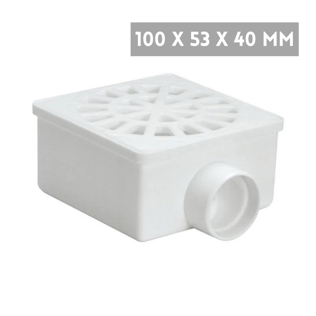 Ralo Sifonado Branco 100X53X40 - ONÇA em Oferta na Shopee