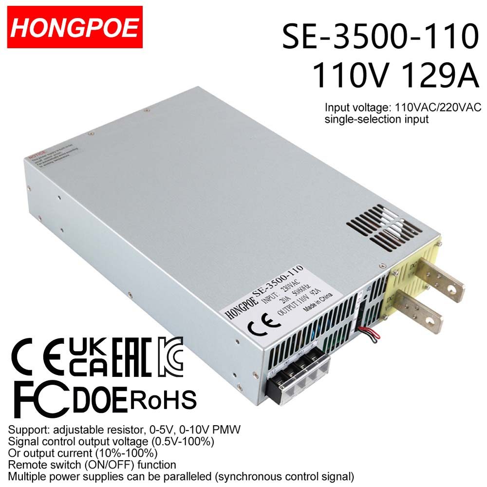0-110V 31A 3500W Ajustável AC-DC 5V 10V PLC/PMV Transformador De Controle De Sinal , Adequado Para motor/Bateria/solar/i