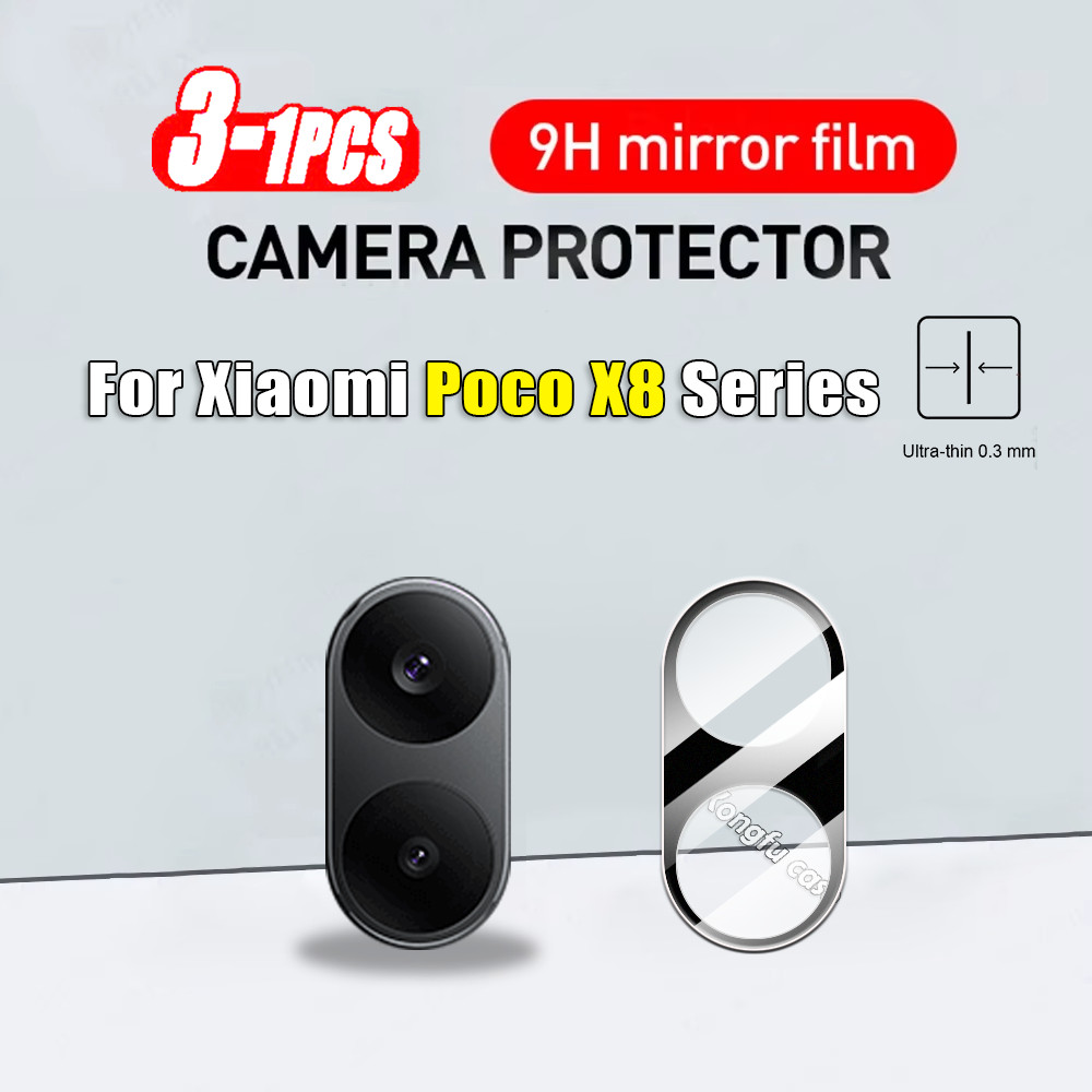 1-3 Pcs Filme De Vidro Temperado Para Câmera Xiaomi Poco X8 X7 X6 Pro Max 5G PocoX8 ProMax X8Pro Protetor De Lente De In