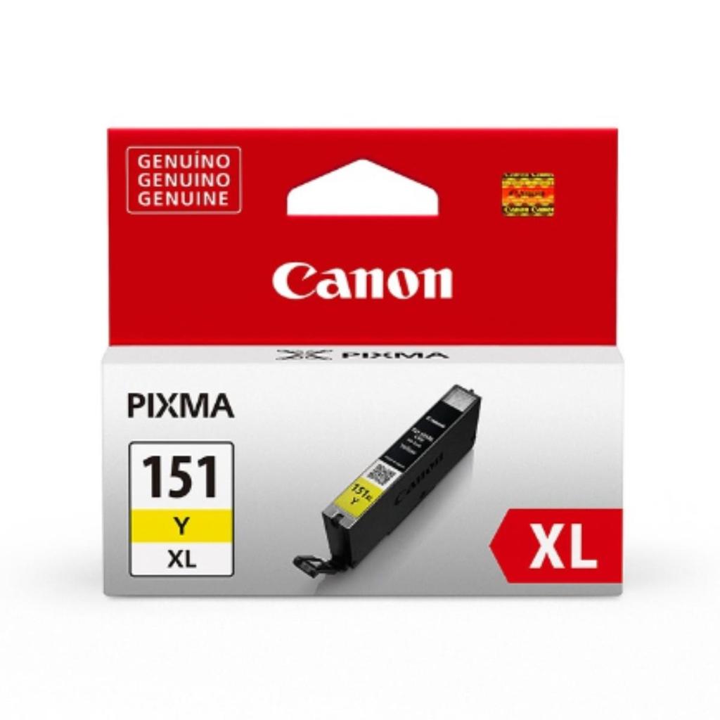 Cartucho Canon Amarelo - CLI-151 XL Y - para Impressoras iP7210 / iP8710 / iX6810 / MG5410 / MG5510