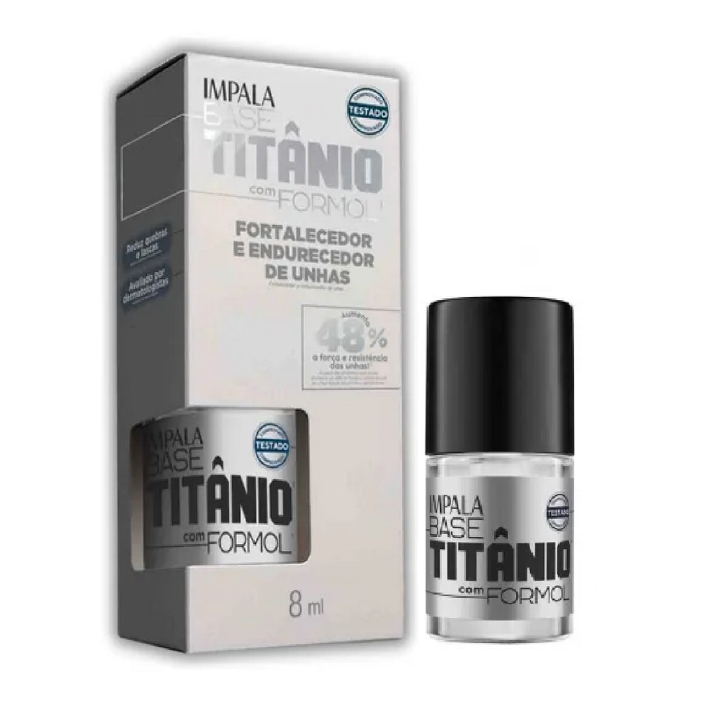 Impala Base Titânio Fortalecedor e Endurecedor de Unhas 8ml