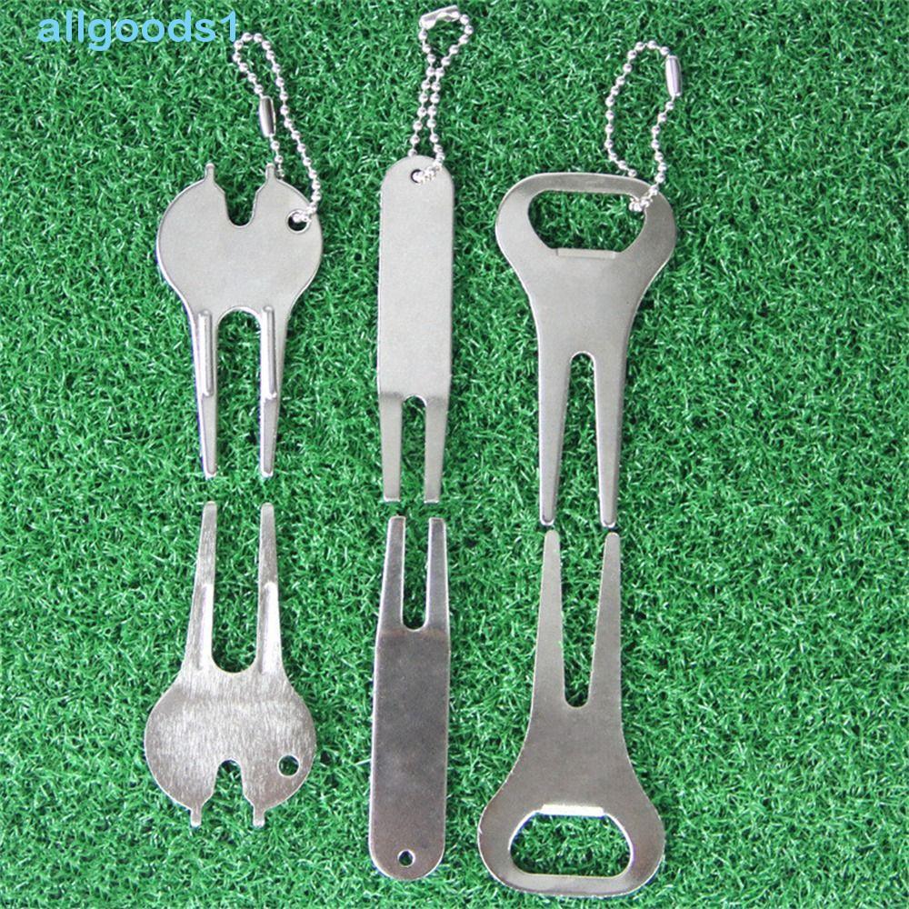 Ferramenta De Reparo De Divot ALLGOODS , Leve Com Correntes De Contas Forquilha De Golfe , Garfo Verde De Liga De Zinco 