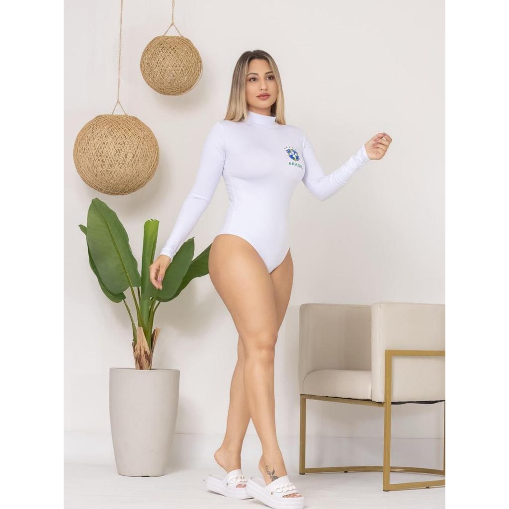 Body Gola Alta Brasil Manga Longa Premium