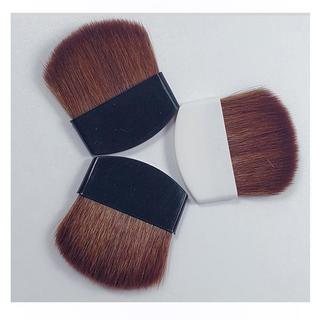 Semicírculo quadrado floco tipo plano pincel de pó solto portátil pincel de Blush Mini pincel de maquiagem