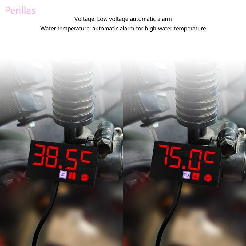 Perillas Digital LED Display Medidores Voltímetro Relógio Indicador Medidor Para Motocicletas