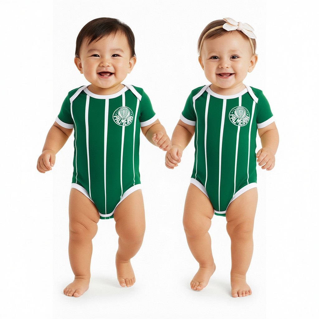 Body Palmeiras - Body temático para Bebê Mesversário