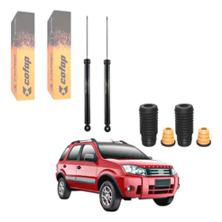 Par Amortecedores Traseiros Cofap + Kit Completo Ford EcoSport 4x2 2003 a 2012 Original