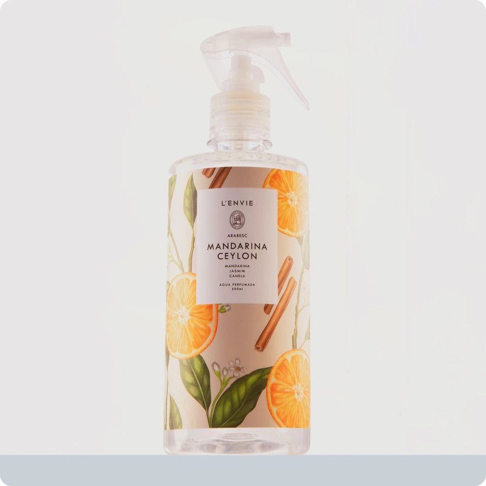 Água Perfumada Mandarina Ceylon 500Ml Arabesc Lenvie — imagem 2 de 2