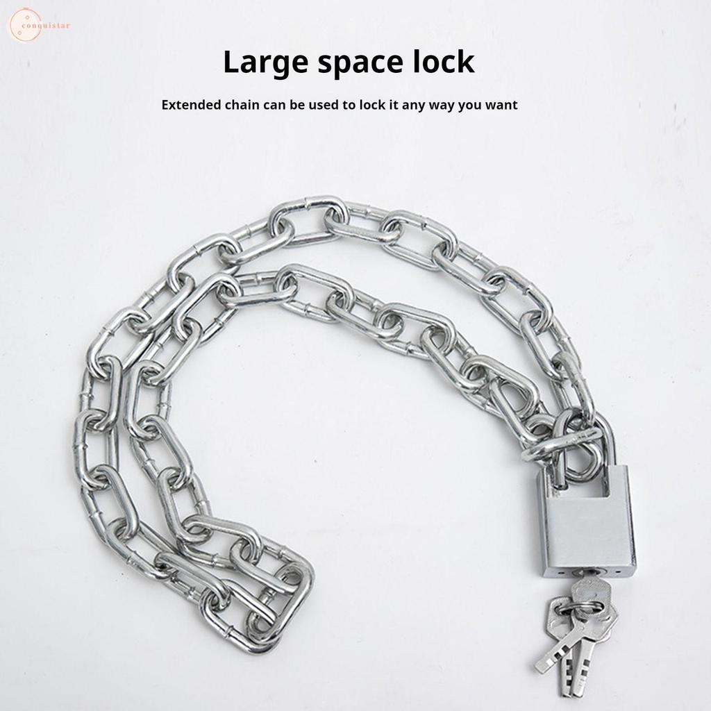 Trava De Corrente De Segurança Em Liga De Ferro De Zinco-Resistente À Corrosão Anti-Corte Para Scooter De Motocicleta De