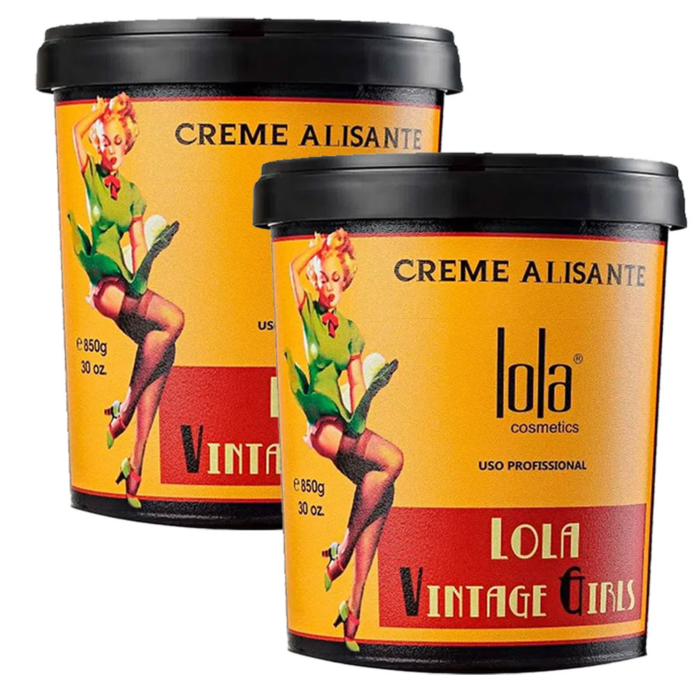Kit 2 Cremes Alisante Lola Vintage Girls 850g em Oferta na Shopee
