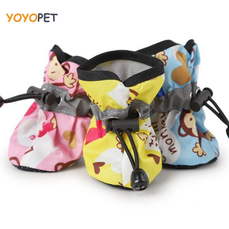 Sapatos Para Animais De Estimação Cão Pé Capa Fundo Macio Anti-Risco Sujo Teddy Bichon Poodle Pequeno Sapato