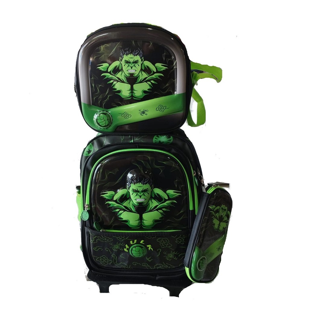 KIT MOCHILA HULK 43CM JQ128489