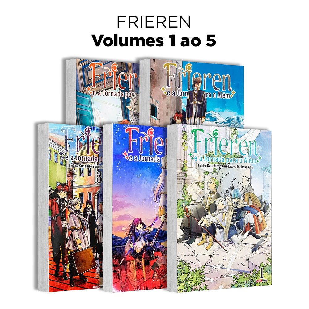 Mangá - Frieren e a Jornada para o Além - Kit com as edições 1 a 5 - Novo/Lacrado - Editora Panini em Oferta na Shopee