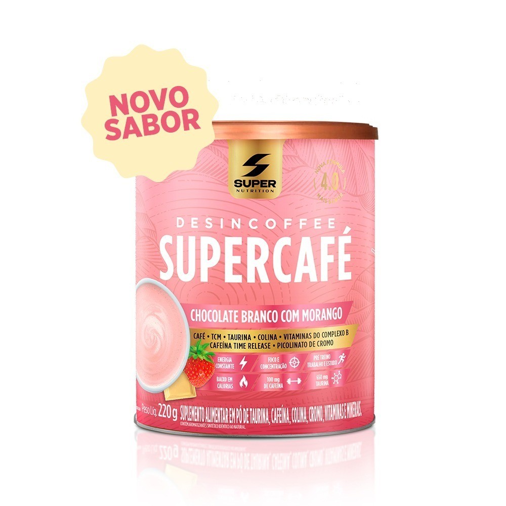 Supercafé Chocolate Branco com Morango em Oferta na Shopee