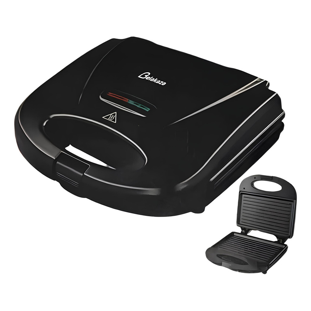 Sanduicheira Grill Belakaza 800W Antiaderente Preto Tostequeira