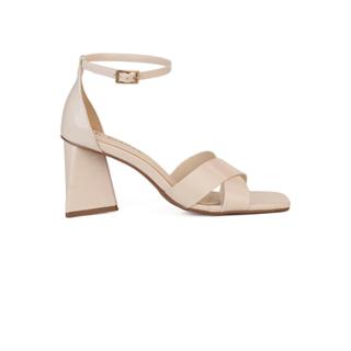 Sandalia Bebecê Salto bloco Tiras Cruzadas em Oferta na Shopee