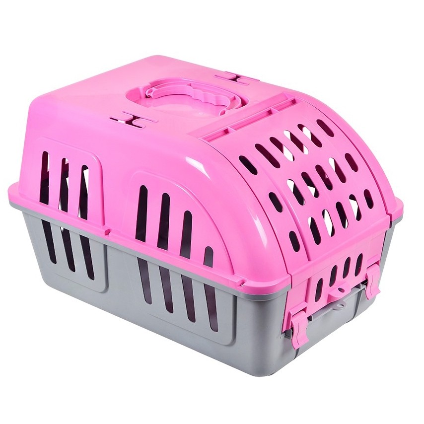 Caixa de Transporte Para Cachorro Cães Gato Coelho Pet N.01 Porte Pequeno Viagem e Passeio Four Plastic — imagem 2 de 2