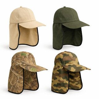 Bone Com Protetor De Nuca Proteção Solar Camuflado Para Pescador Camping Acampar em Oferta na Shopee