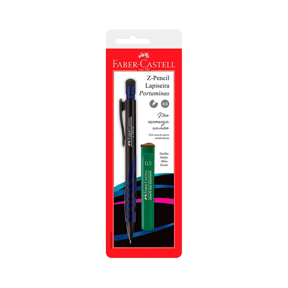 Lapiseira Faber-Castell Z-Pencil Mix 0.5mm com Mina Refil 0.5mm - Item Sortido em Oferta na Shopee