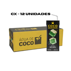 Caixa Com 12un Água De Coco Quadrado Caixinha De 200ml