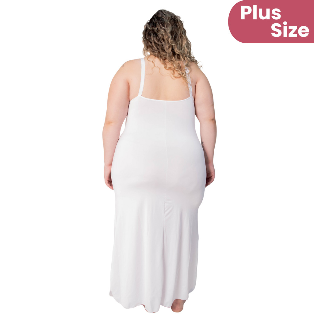 Kit Camisola Plus Size Sexy Longa com Robe Longo Plus Size – Elegante e Sensual — imagem 2 de 2