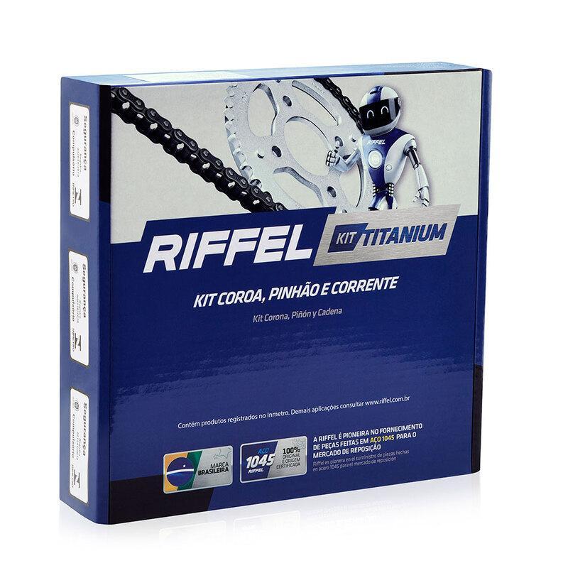 Kit Relação De Moto Fan 125 Em Aço 1045 Riffel