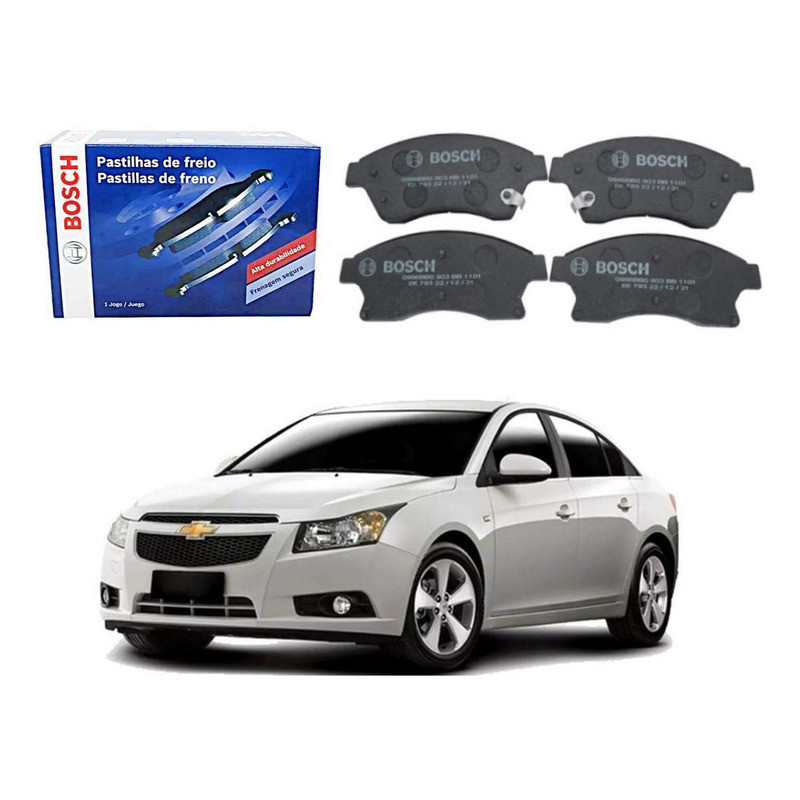 Pastilha Freio Dianteira Bosch Cruze Sedan 1.8 2011 A 2016