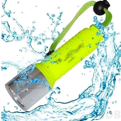 Lanterna Para Mergulho Noturno Led a Prova Dagua Profissional Lanterna Verde lima Cor Da Luz Branco