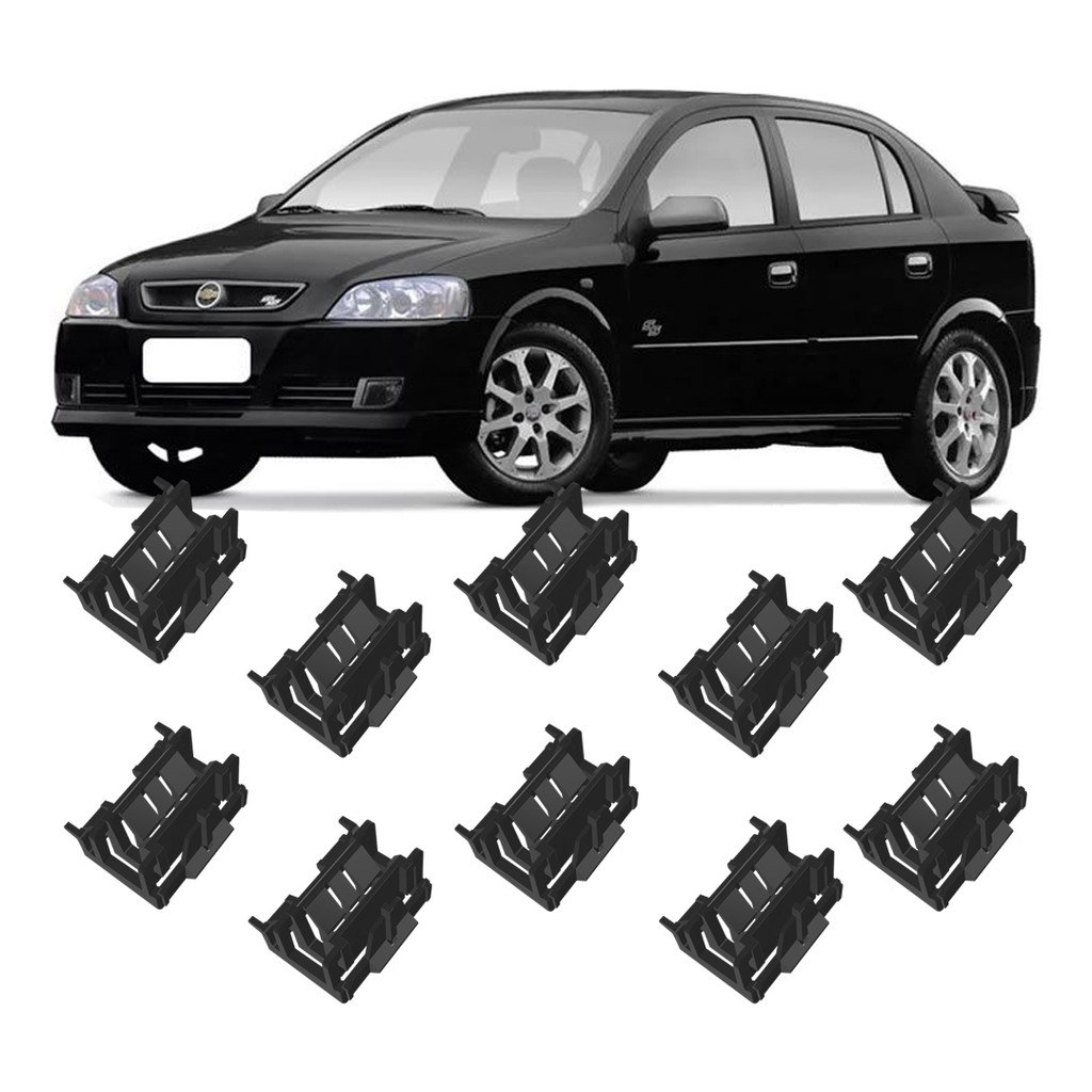 10 Grampos Friso Teto Astra Hatch 99 Até 2008 2009 2010 2011