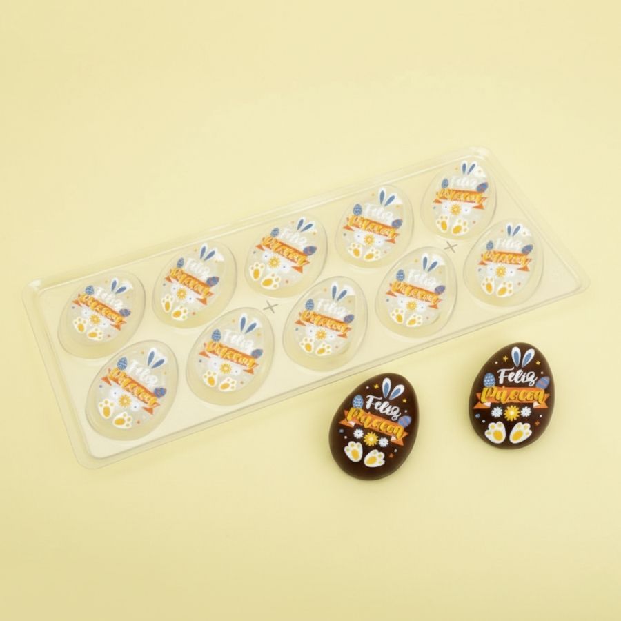 Blister Decorado com Transfer para Chocolate - Ovo de Páscoa 50g - BLP 0210 - 1 unidade - Stalden - Rizzo em Oferta na Shopee