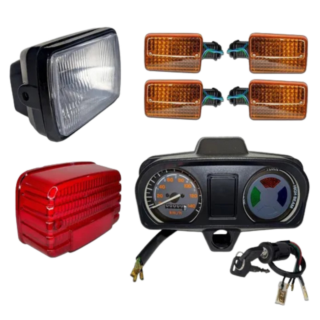 Painel Completo + Farol Completo + 4 Setas + Lente da Lanterna + Ignição Honda ML 125 1983 a 1988