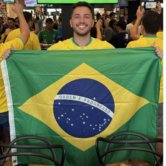 Bandeira Do Brasil Copa Do Mundo Jogos - Torcida Seleção Brasileira Disponivel Em Dois Tamanhos
