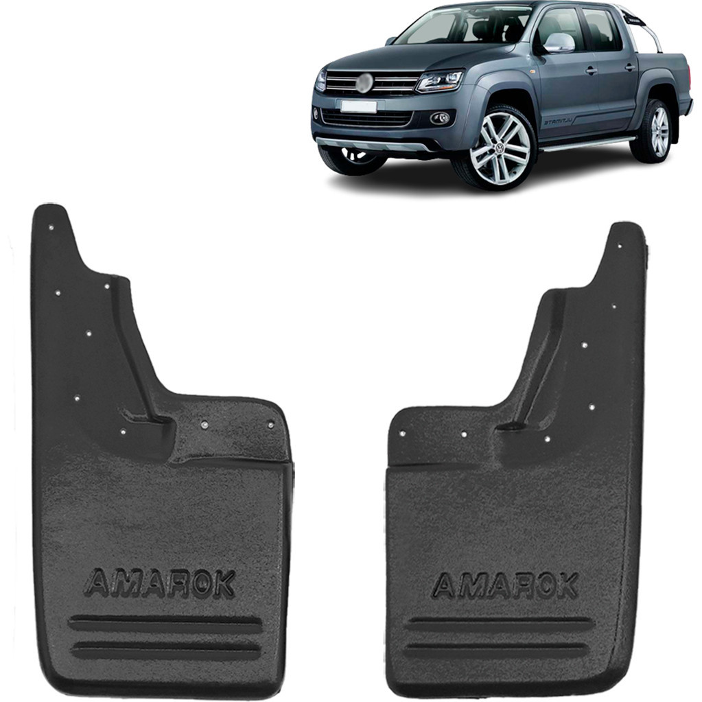 Kit Apara Barro Lameira Amarok 2010 a 2025 Com Alargador Traseiro 2 Peças