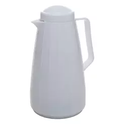 Garrafa Térmica Pequena Carrossel 400ml Branca Plástico - Wolff
