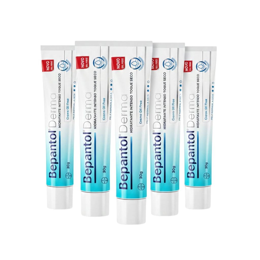 Kit 5 Hidratante Corporal Toque Seco Oil free Bepantol Derma