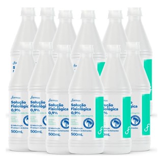 KIT C/ 12 SORO FISIOLÓGICO FARMAX 500ML em Oferta na Shopee