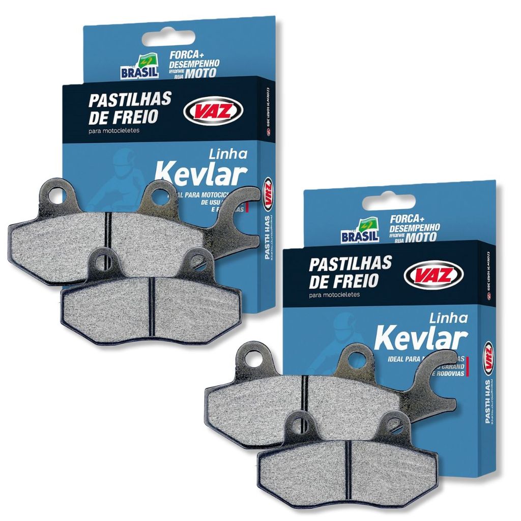 Kit Pastilhas de Freio Ninja 250R / Ninja 300R / Z400 / Z300 Vaz