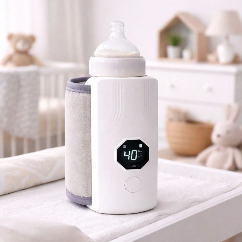 Aquecedor Mamadeira Garrafa  Portátil Recarregável Sem Fio Digital Aquece Leite  Baby