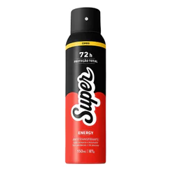 Desodorante Super Energy 72h Aerossol Antitranspirante 150ml
