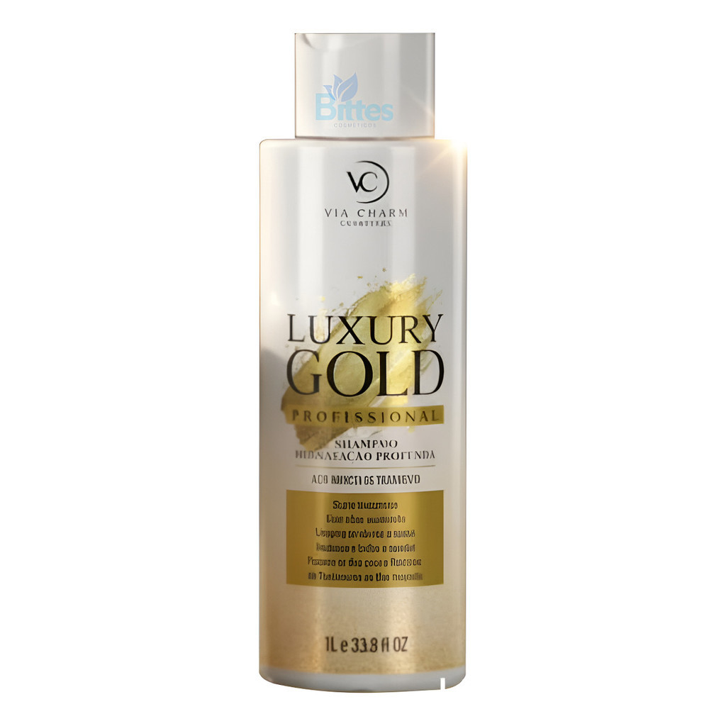 Shampoo Capilar Luxury Gold VC Cosmético Profissional